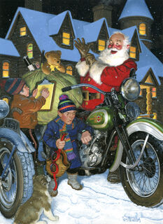 Santa and His Bike