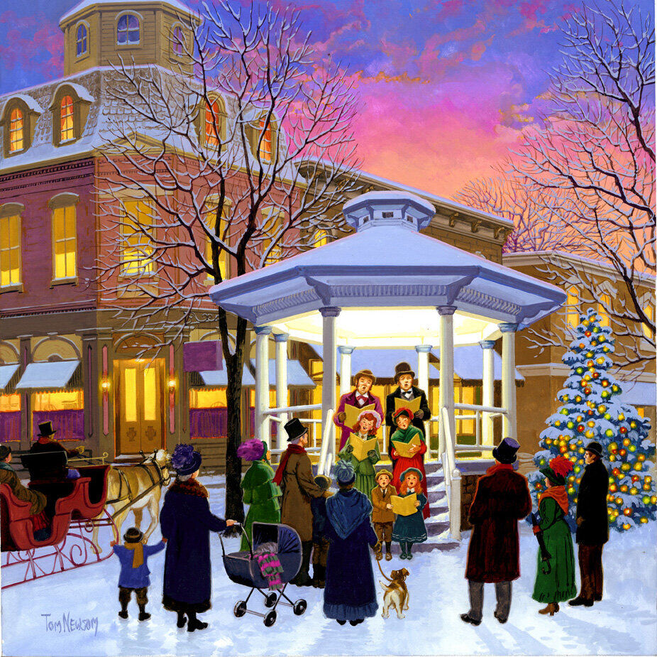 Carolers are celebrating the Season at Sunset! 300 piece
